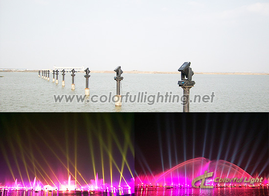 Outdoor Moving Head Color Change Search Light In Project