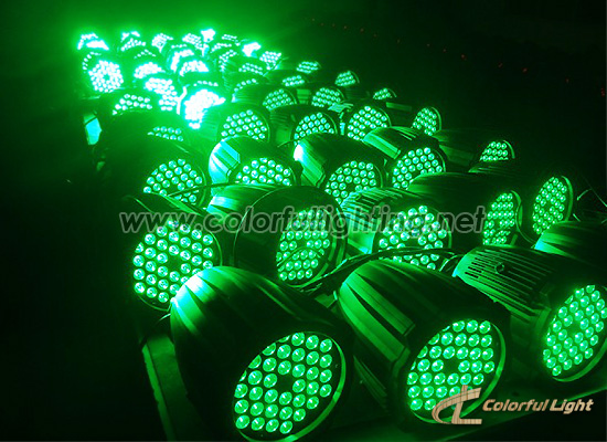 36 3W Tricolor LED Par Light Black Beauty Green Color Effects