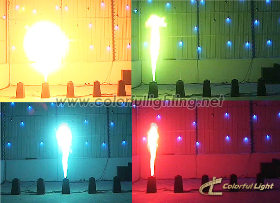 Effects Of Colorful Fire Machine Flame Projector