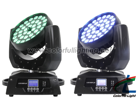 Effects Of 36*10W Quad-in-1 LED Moving Head Washing Light